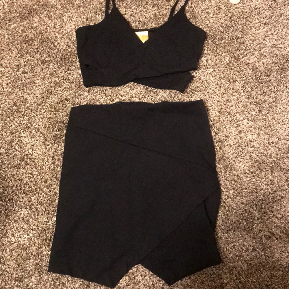 H&M skirt and crop top set!